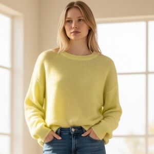 London Flat Crew Neck Sweater Superkid Mohair and Wool Cozy Comfy Oversized